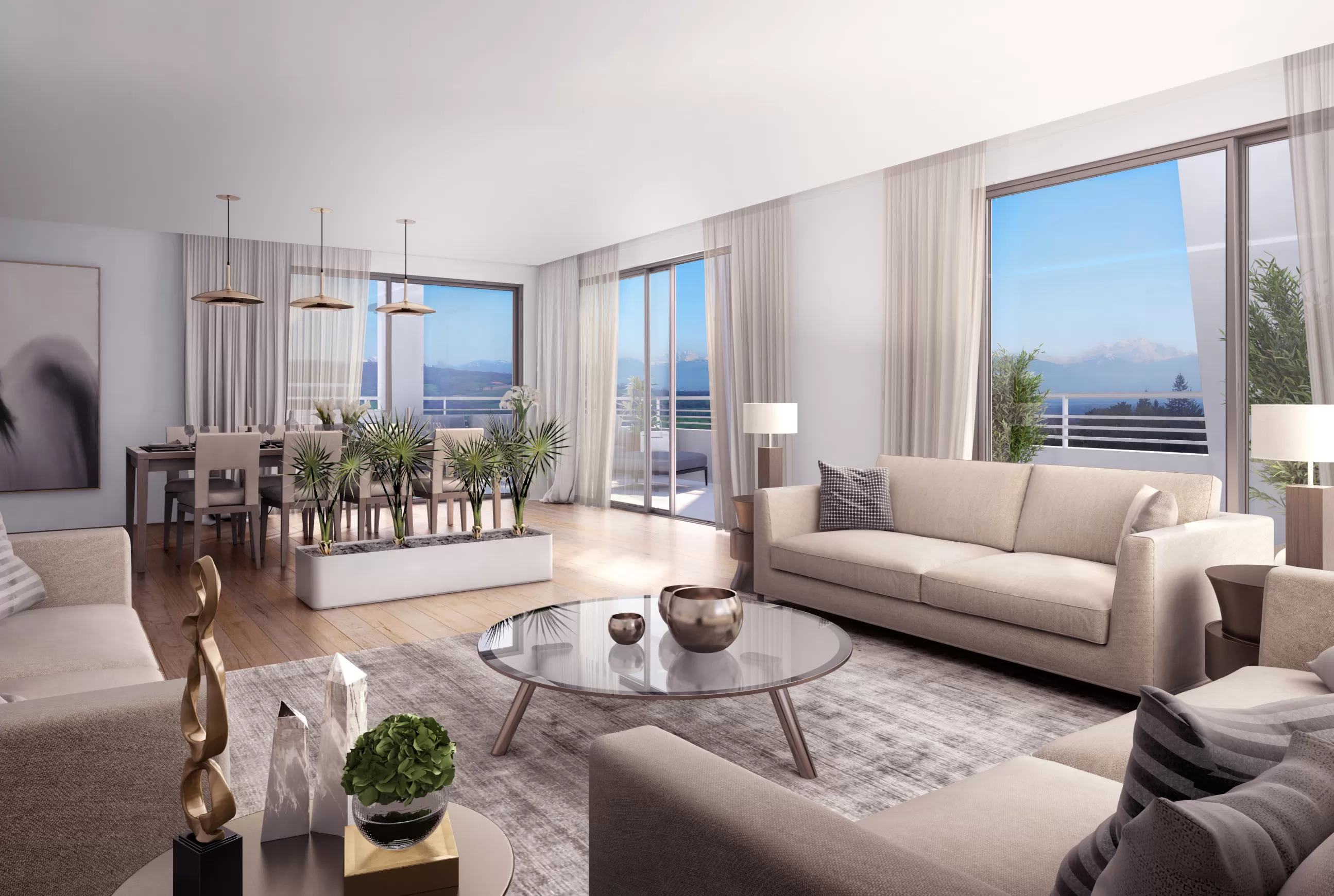 Stallion-Divonne illustration intérieur salon