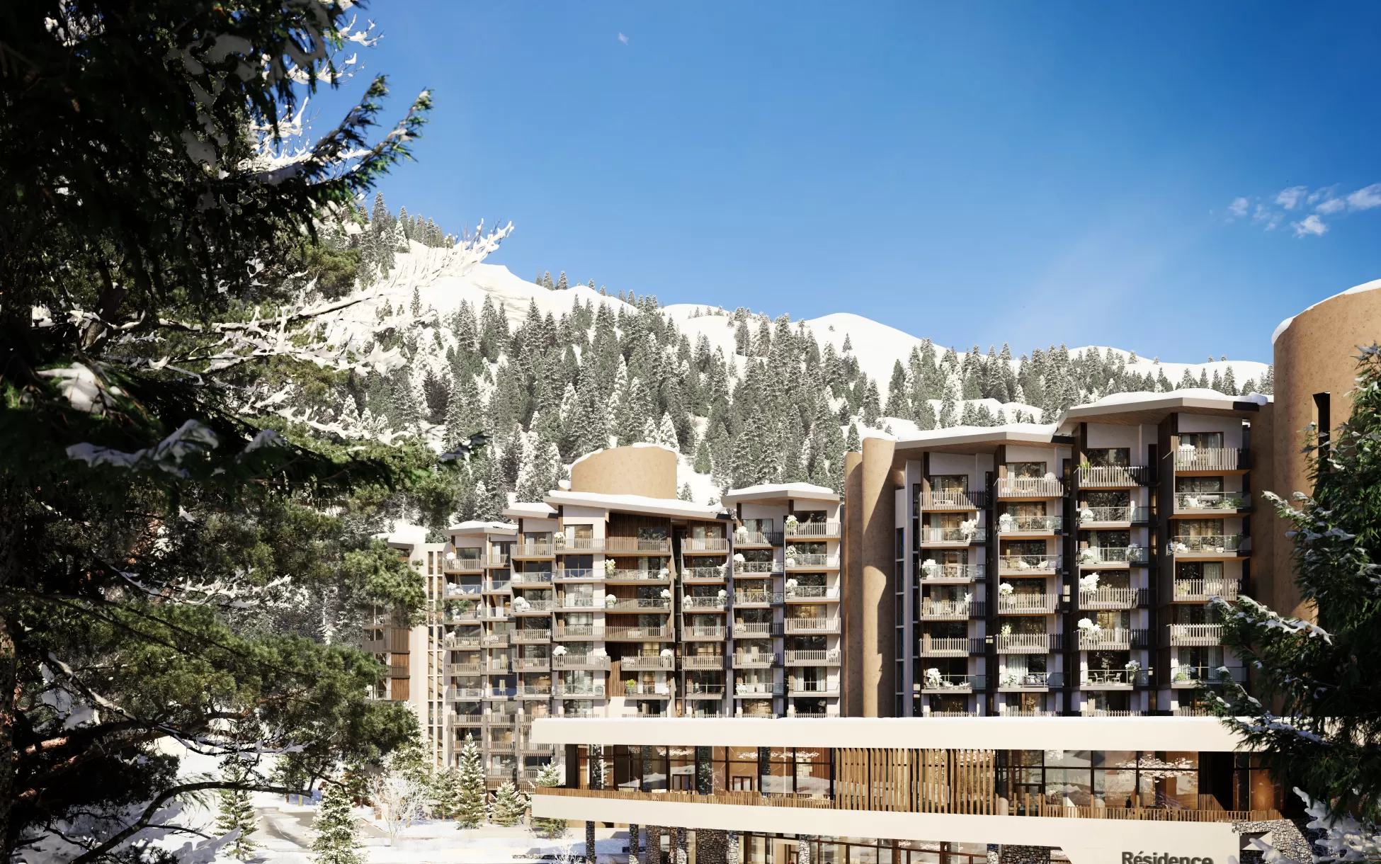 La plagne illustration extérieur