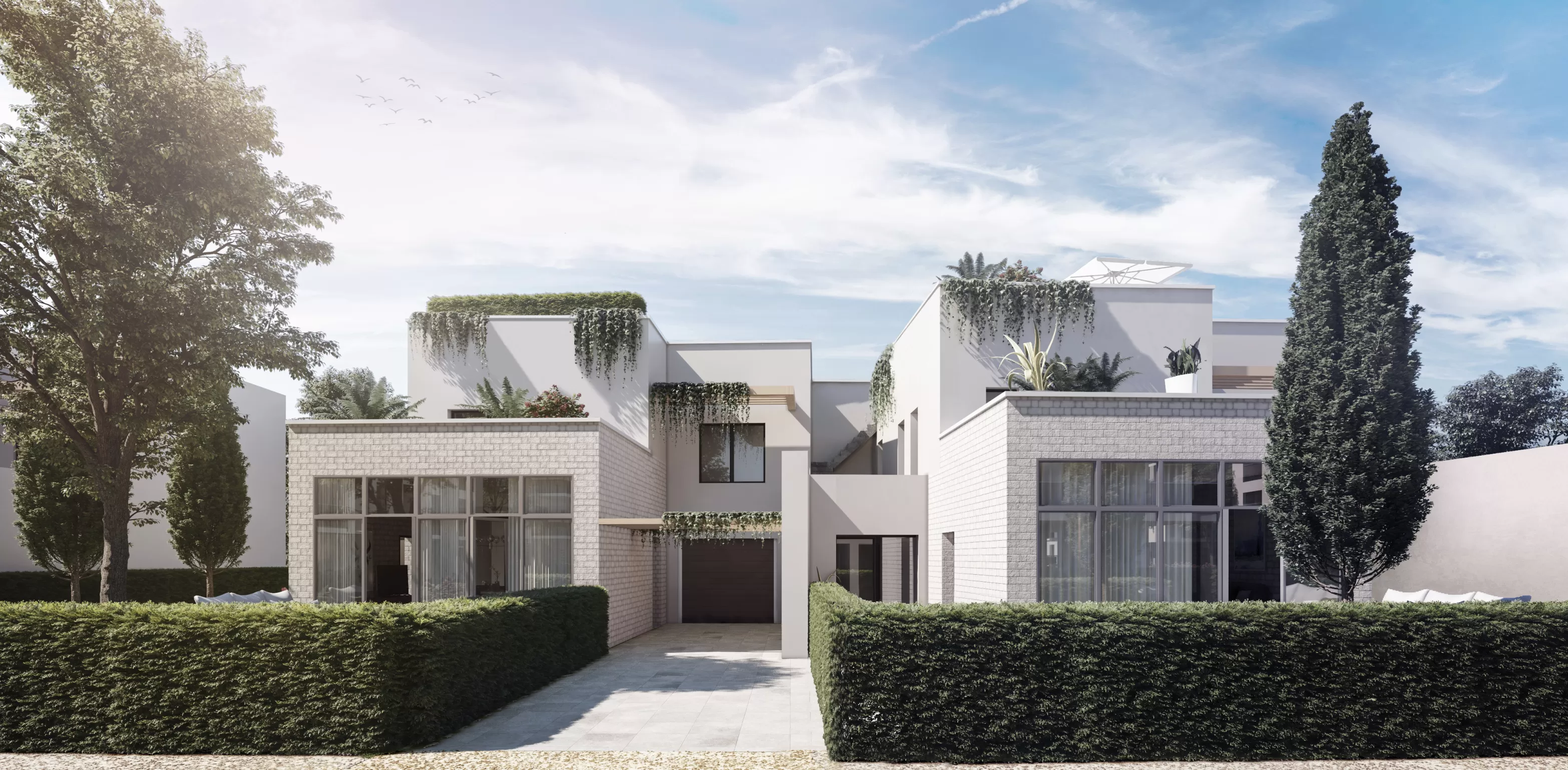 Garden Park illustration villa
