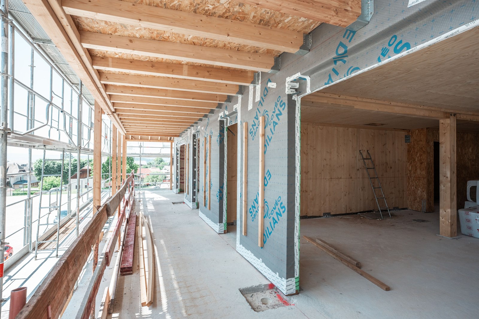 Visite du chantier « Prélude », le 1er programme de PRIAMS en mix bois/béton.